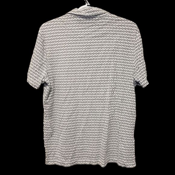 2/$20 Perry Ellis Black & White Polo Golf Shirt - Picture 3 of 4